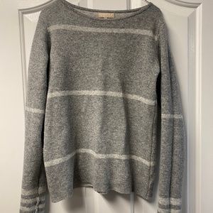 Grey striped sweater